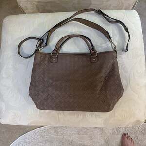 Kattee Woven‎ Bag, Genuine Leather Top-Handle Handbag